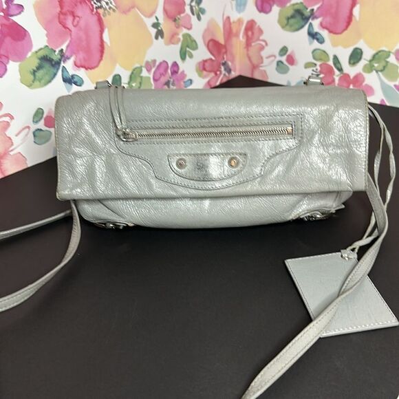 💯Authentic Balenciaga Silver Metalic Crossbody🍀 - Picture 12 of 17
